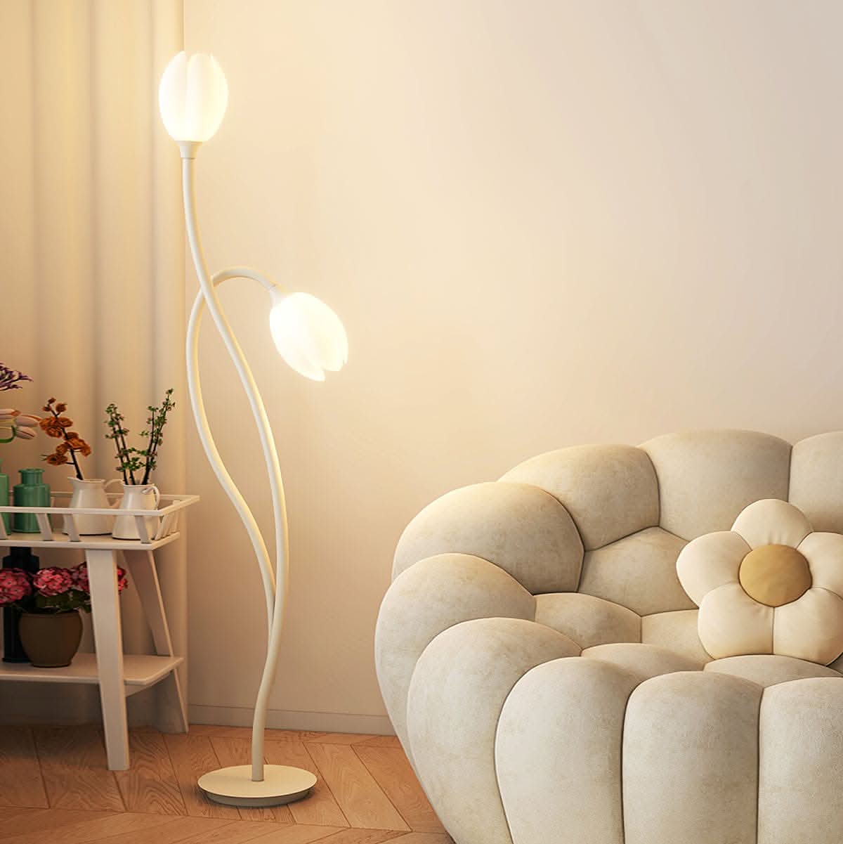 Maliben Modern Flower Floor Lamp with G9 Socket