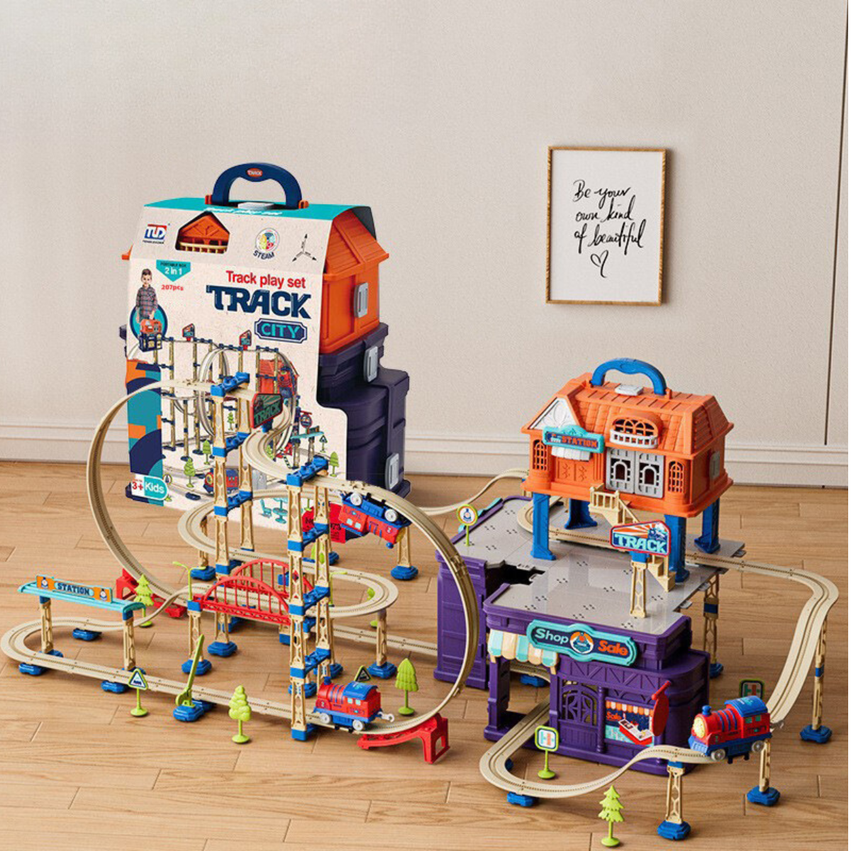 Maliben | Train Adventure | Endless Play Fun - Complete Train Set With Bridges And Curves