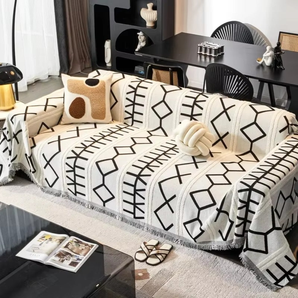 Maliben | Maze Four-Season Chenille Sofa Cover