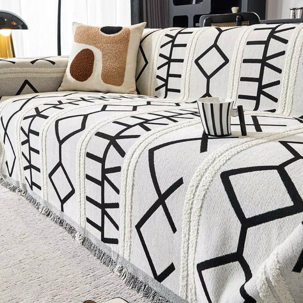 Maliben | Maze Four-Season Chenille Sofa Cover