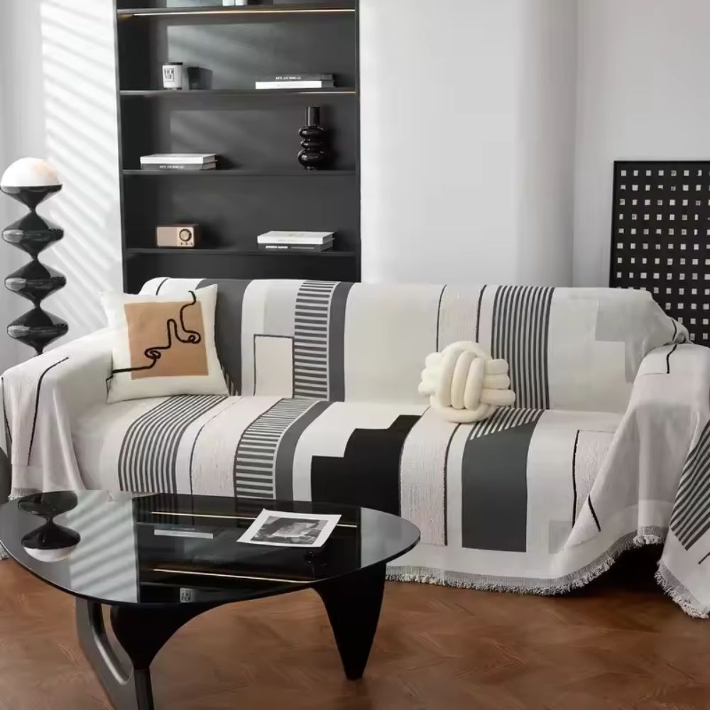 Maliben | Metro Form Chenille Sofa Cover