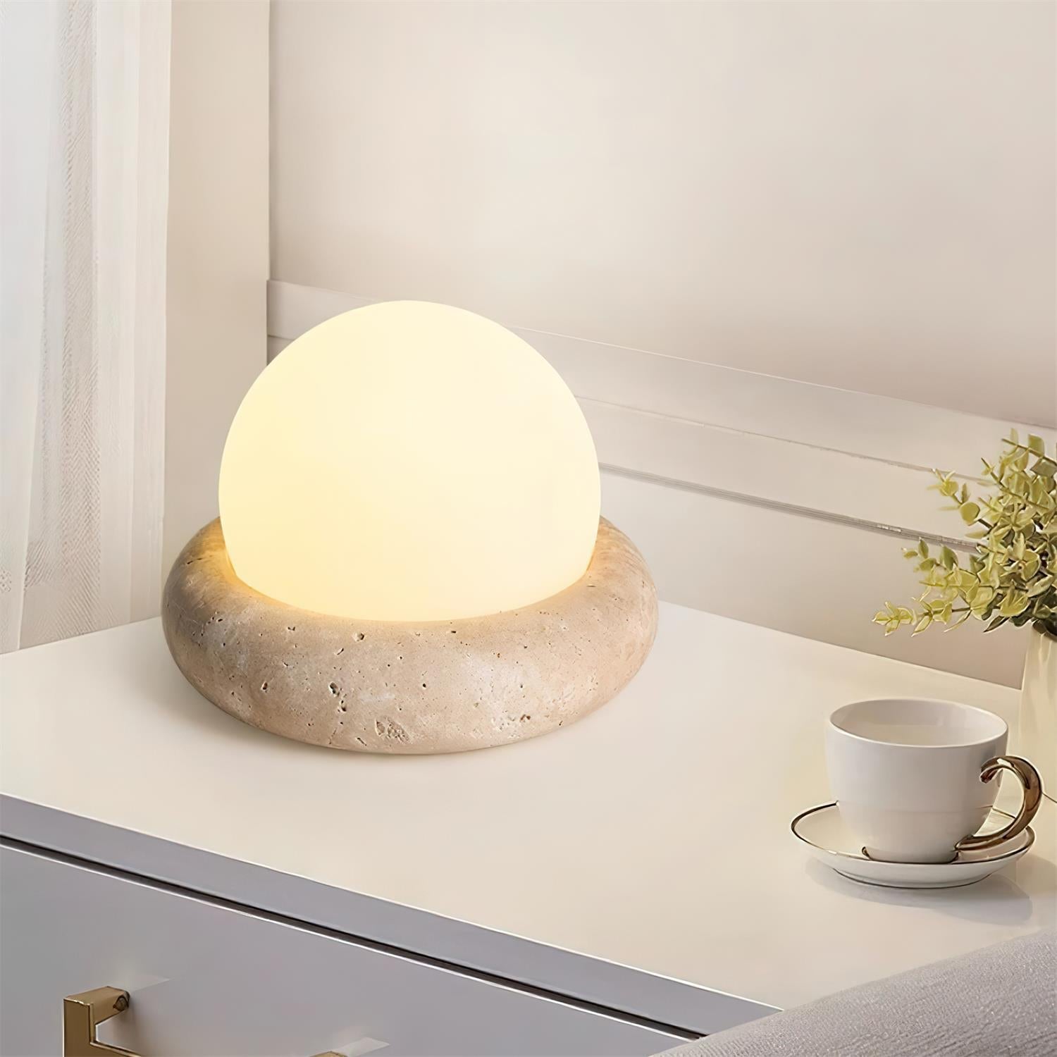 Maliben | Travertine Table Lamp