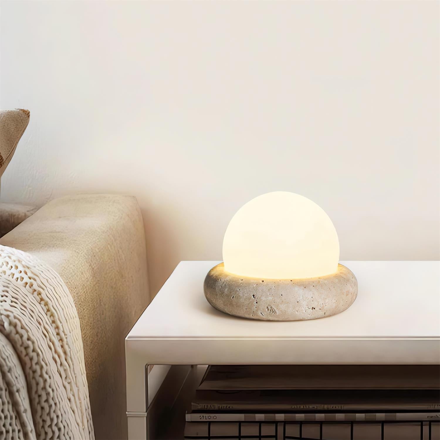 Maliben | Travertine Table Lamp