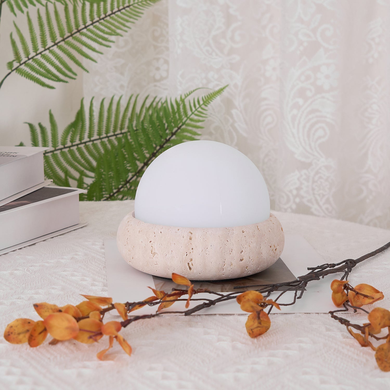 Maliben | Travertine Table Lamp