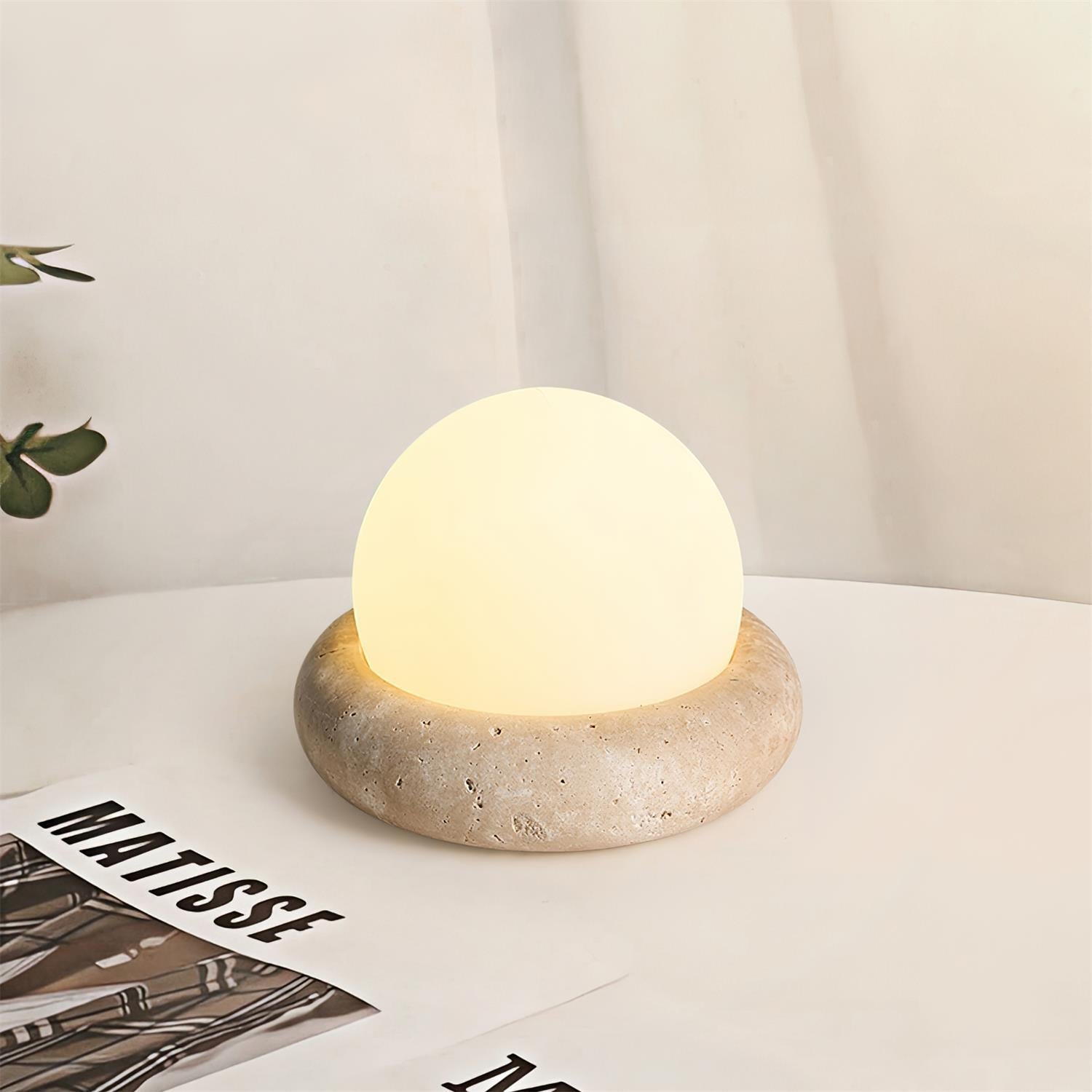 Maliben | Travertine Table Lamp