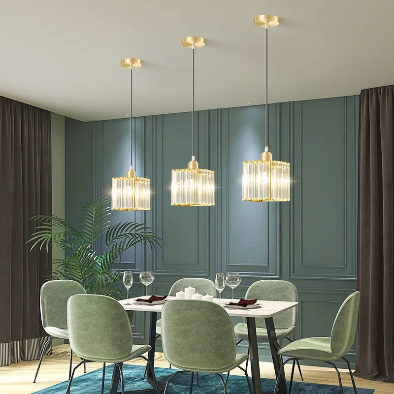 Maliben | Luxeglow Sparklelamp - Elegant K9 Crystal Pendant Light