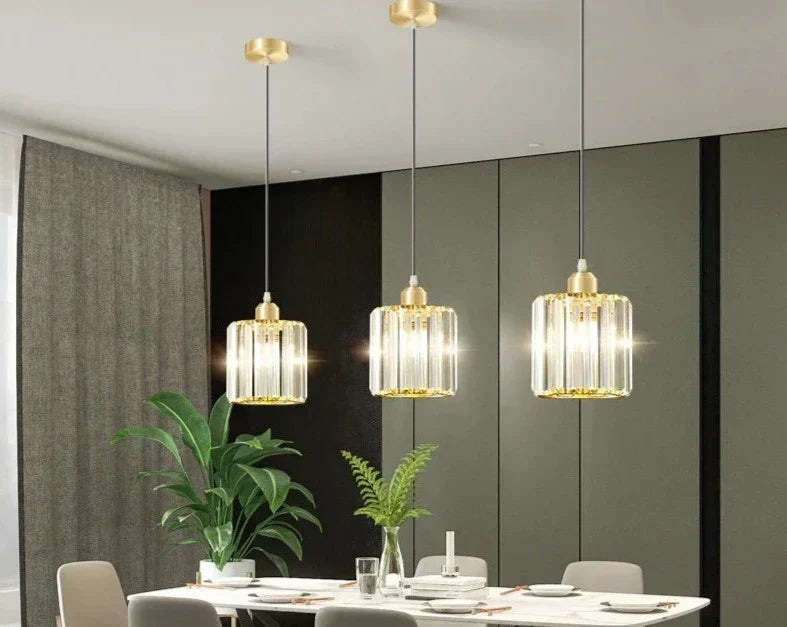 Maliben | Luxeglow Sparklelamp - Elegant K9 Crystal Pendant Light
