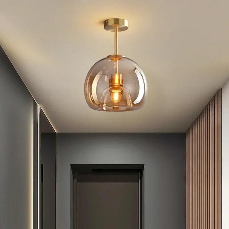 Maliben | Transparency - Minimalistic Glass Ceiling Light For Elegance