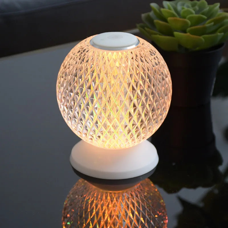 Maliben | Chic Crystal Table Lamp – Wireless Luxury Lighting