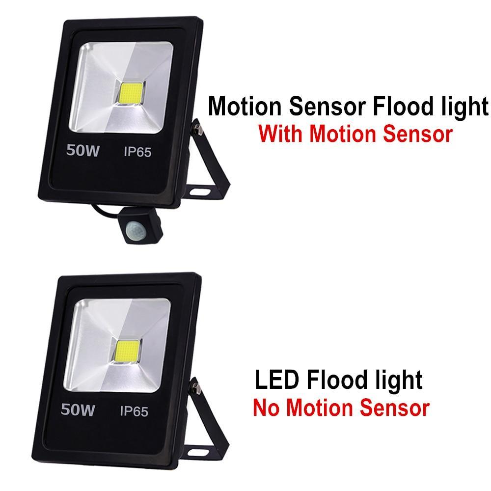 Maliben | Motion Sensor Led Flood Light 10w 30w 50w 220v Floodlights Searching Lamp Ip65 Reflector Outdoor Lighting Led Exterior Spotlight