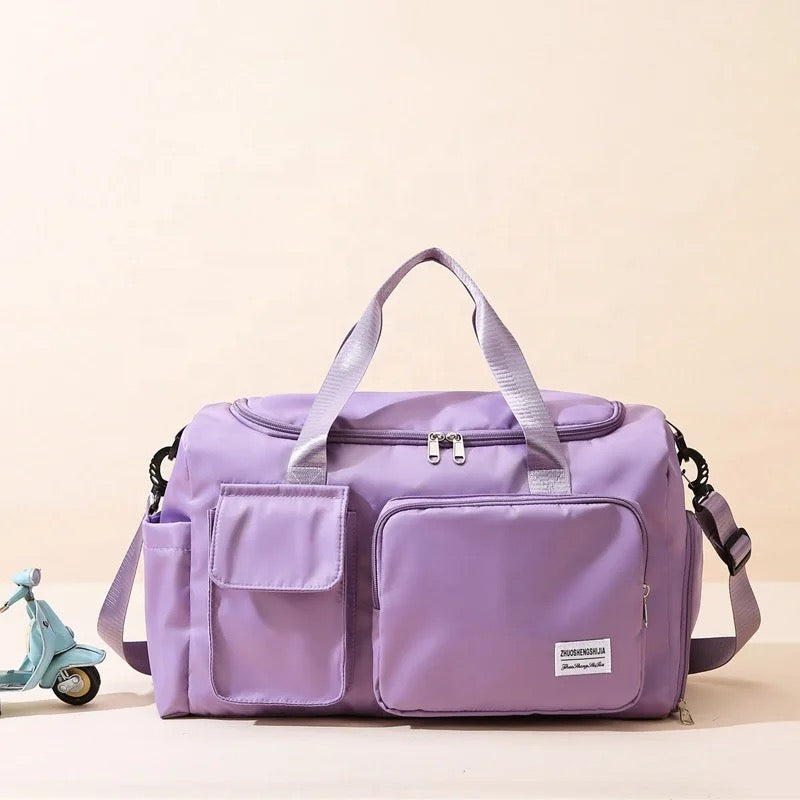 Maliben | Multi-Pocket Travel Bag, Sports and Gym Duffle with Separate Shoe Compartment