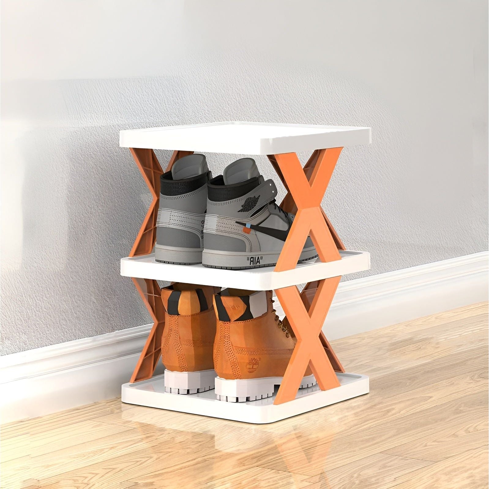 Maliben | Flexistack Shoe Rack – Foldable Multiple Shoe Organizer For Small Spaces
