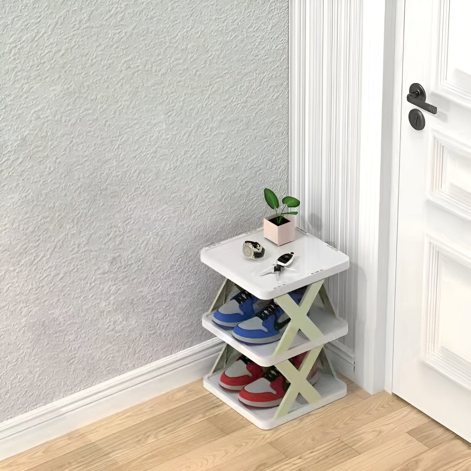 Maliben | Flexistack Shoe Rack – Foldable Multiple Shoe Organizer For Small Spaces