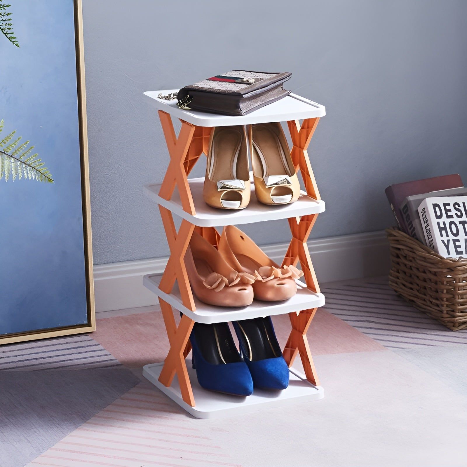 Maliben | Flexistack Shoe Rack – Foldable Multiple Shoe Organizer For Small Spaces