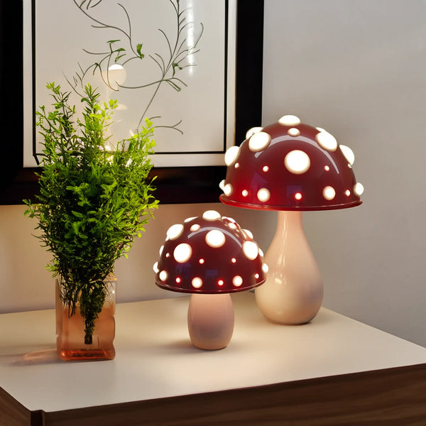 Maliben | Mushroom Aura Lamp - Wireless Mood Light With Adjustable Led