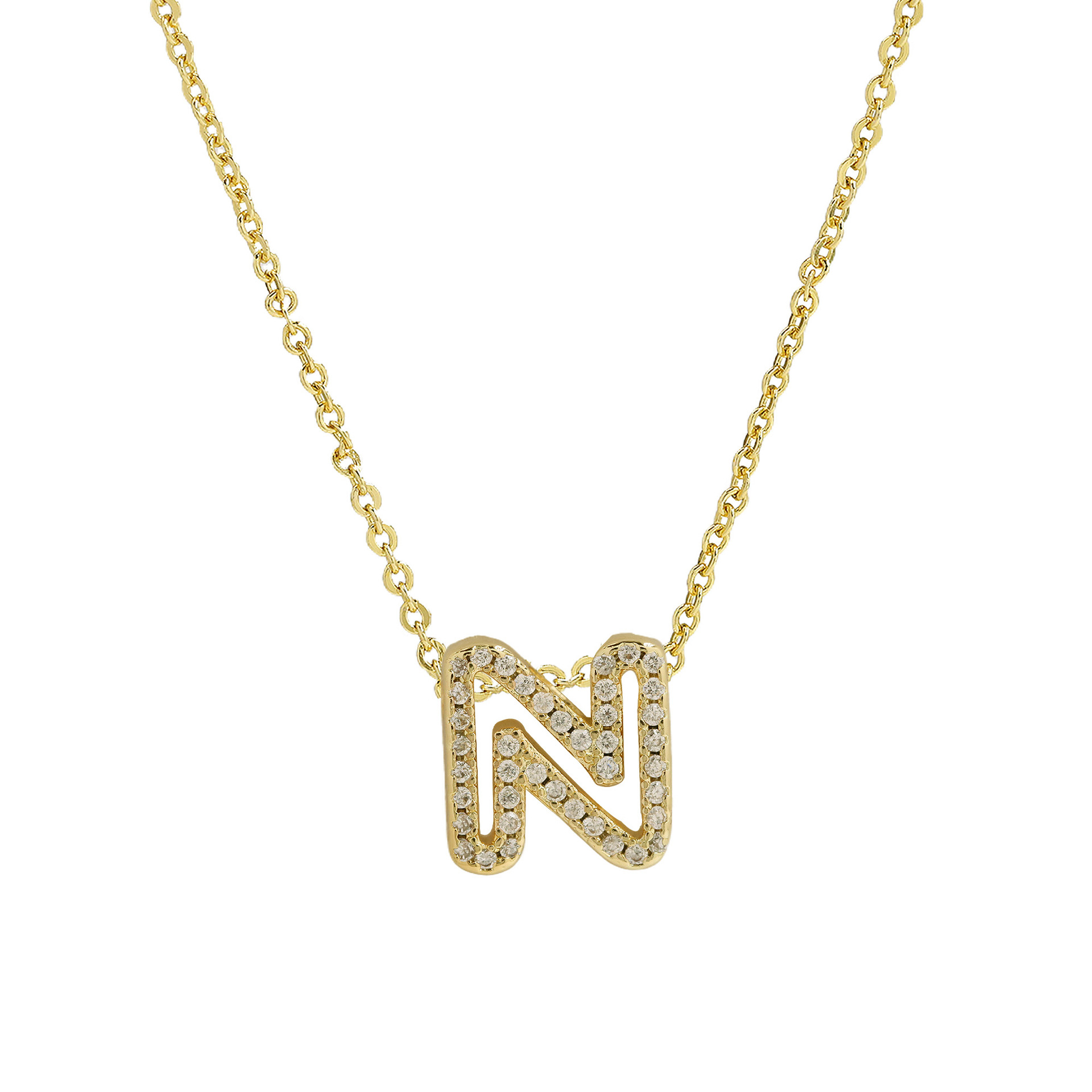 Maliben | Dazzling Diamond Initial Necklace
