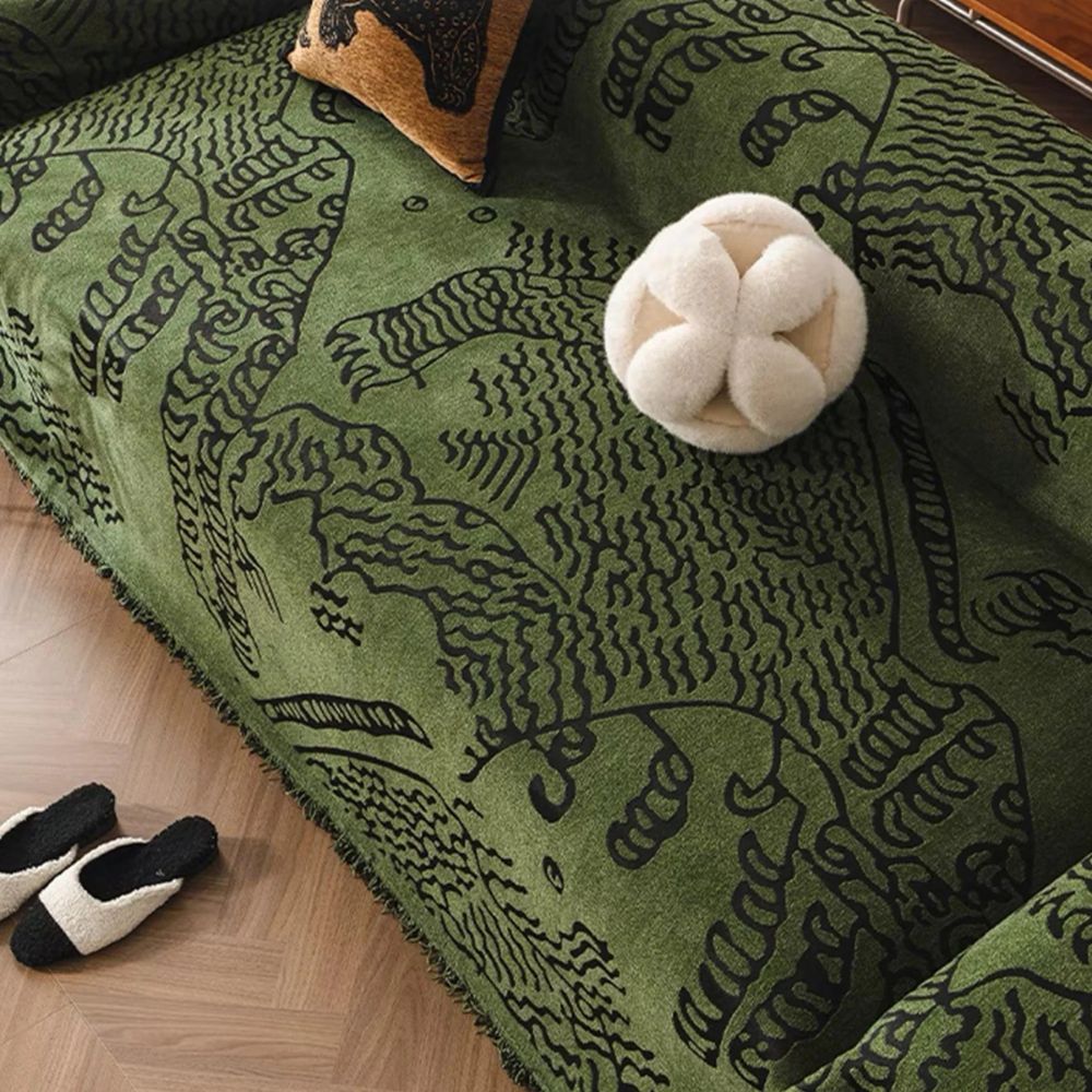 Maliben | Nature Sketch Pattern Sofa Cover