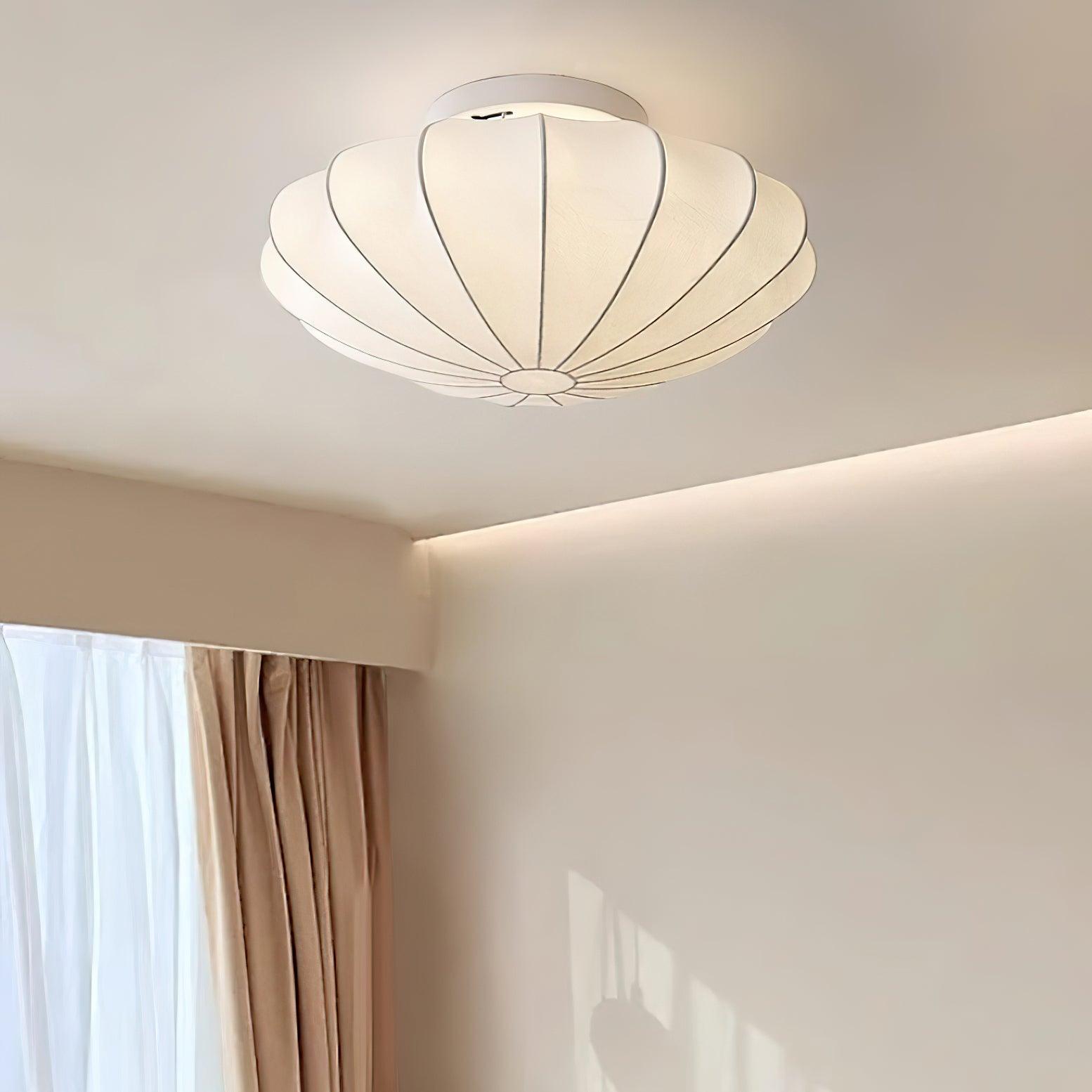 Maliben | Shell-Shaped Fabric Ceiling Lamp Elegant Design