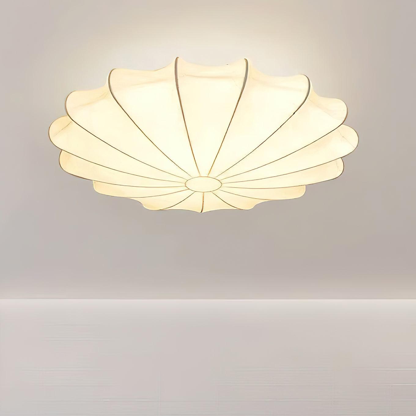 Maliben | Shell-Shaped Fabric Ceiling Lamp Elegant Design