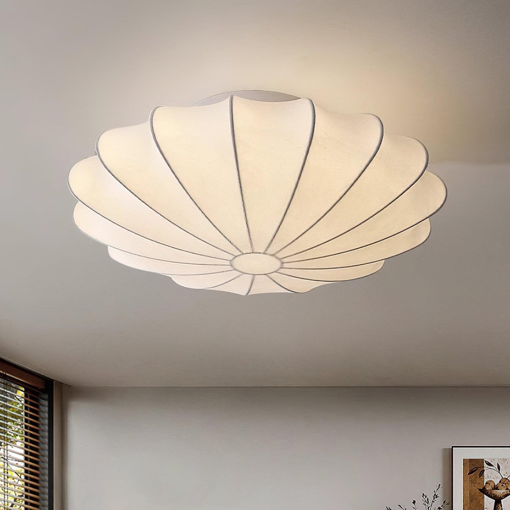 Maliben | Shell-Shaped Fabric Ceiling Lamp Elegant Design