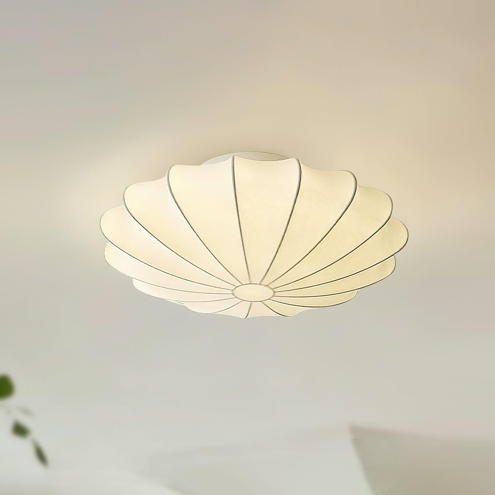 Maliben | Shell-Shaped Fabric Ceiling Lamp Elegant Design