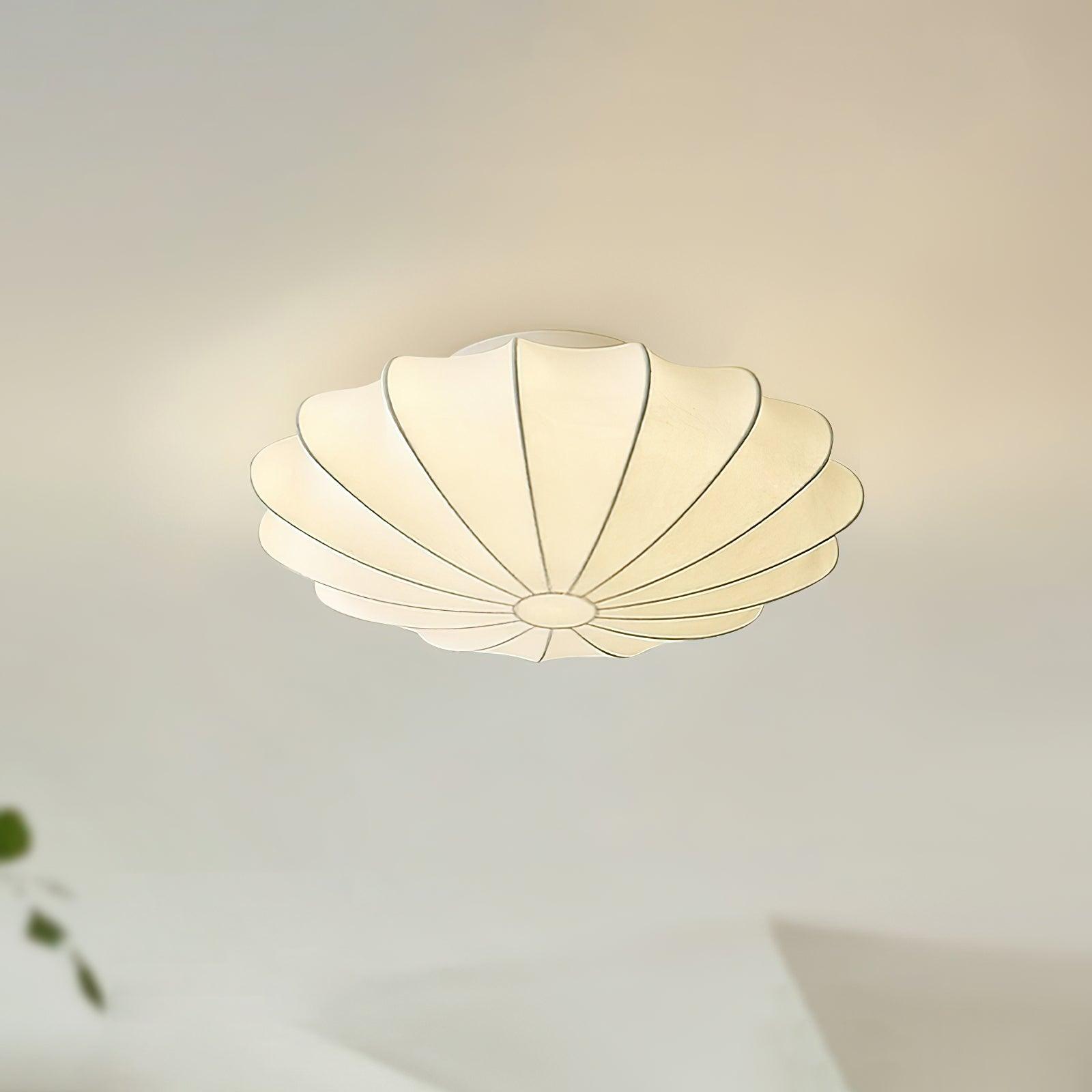 Maliben | Shell-Shaped Fabric Ceiling Lamp Elegant Design