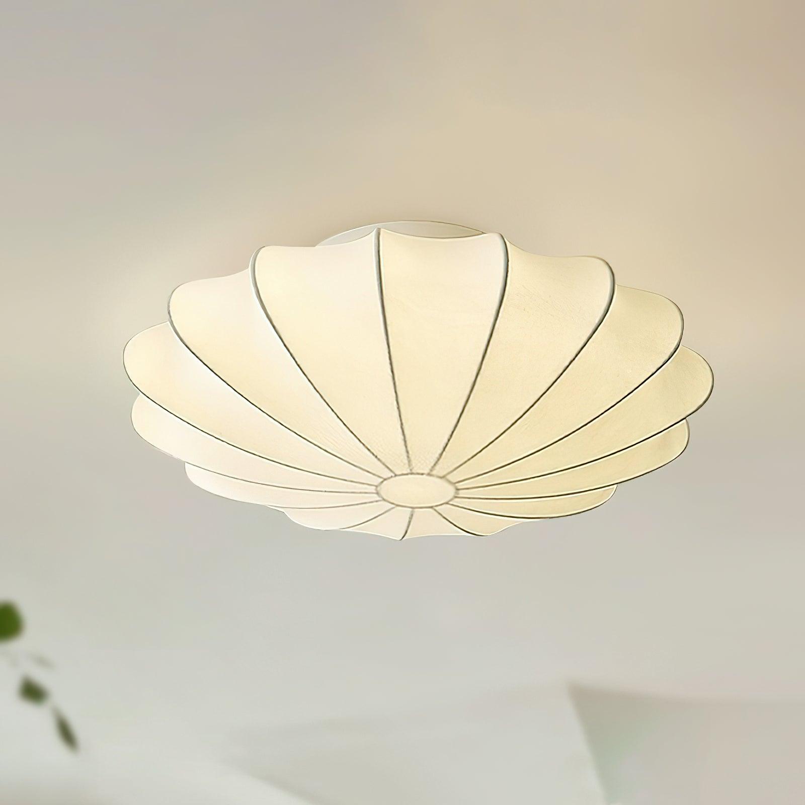 Maliben | Shell-Shaped Fabric Ceiling Lamp Elegant Design