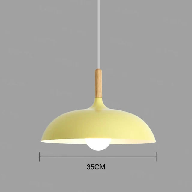 Maliben | Nordicoak Scandinavian Oak Ceiling Light – Modern Led Pendant Lamp
