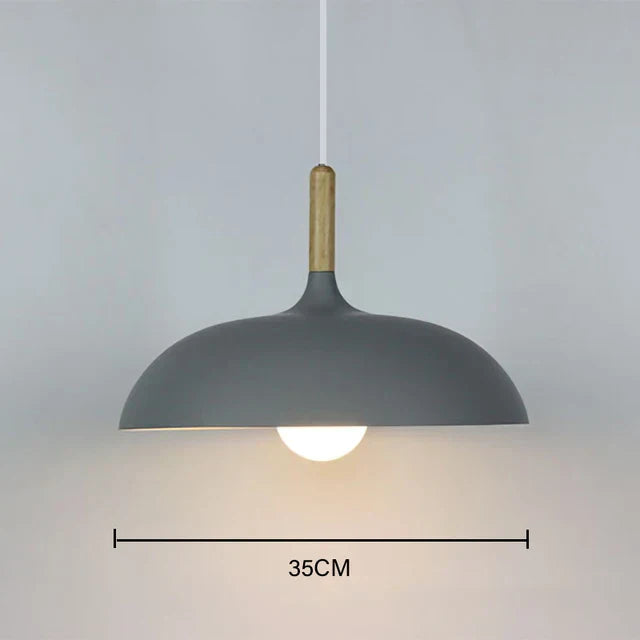 Maliben | Nordicoak Scandinavian Oak Ceiling Light – Modern Led Pendant Lamp