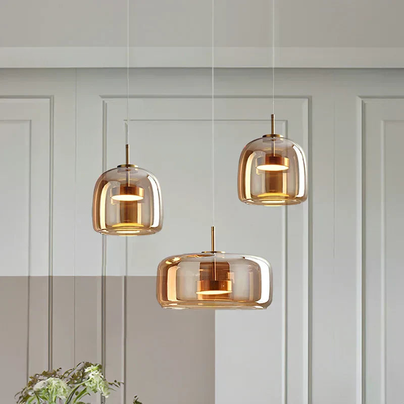 Maliben | Crystalglow Pendant Light - Elegant Pendant Light Made Of Clear Glass
