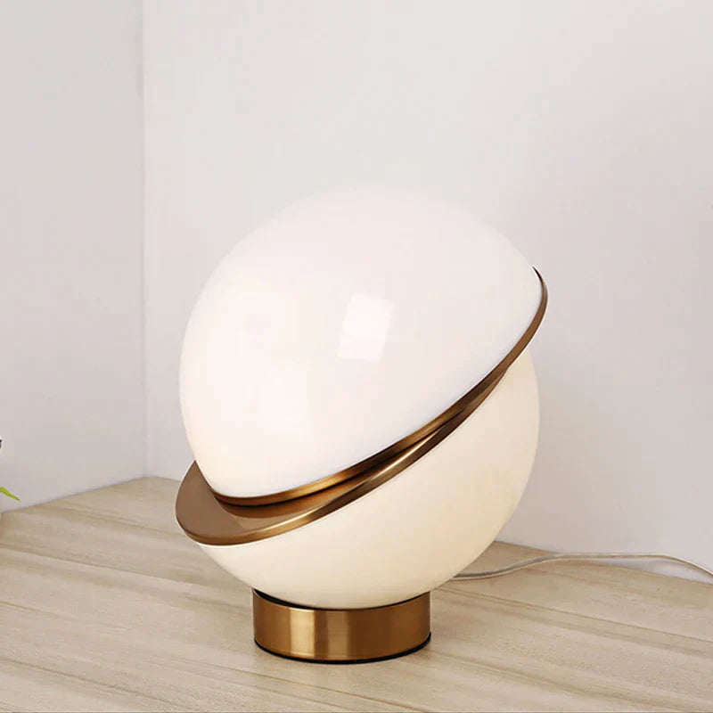 Maliben | Scandinavian Snowglobe Lamp – Elegant White Sphere