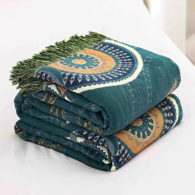 Maliben | Paloma™ Boho Luxe Rug With Playful Fringes