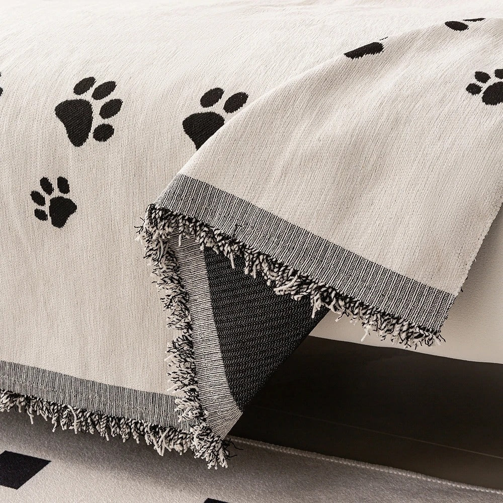 Maliben | Nordic Cat Paw Chenille Sofa Cover