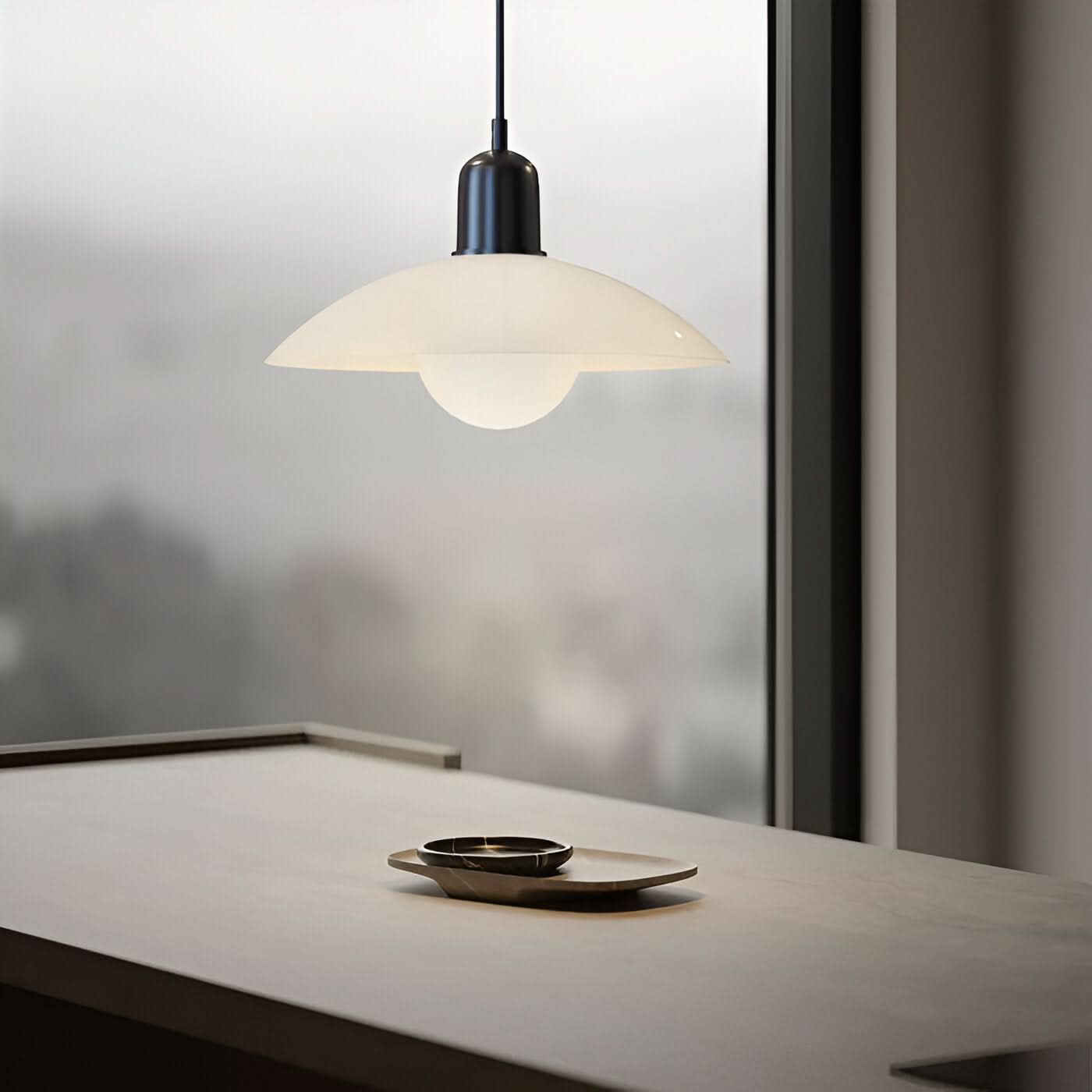 Maliben | Modern Macaron Bauhaus Pendant Light – Iron Shade