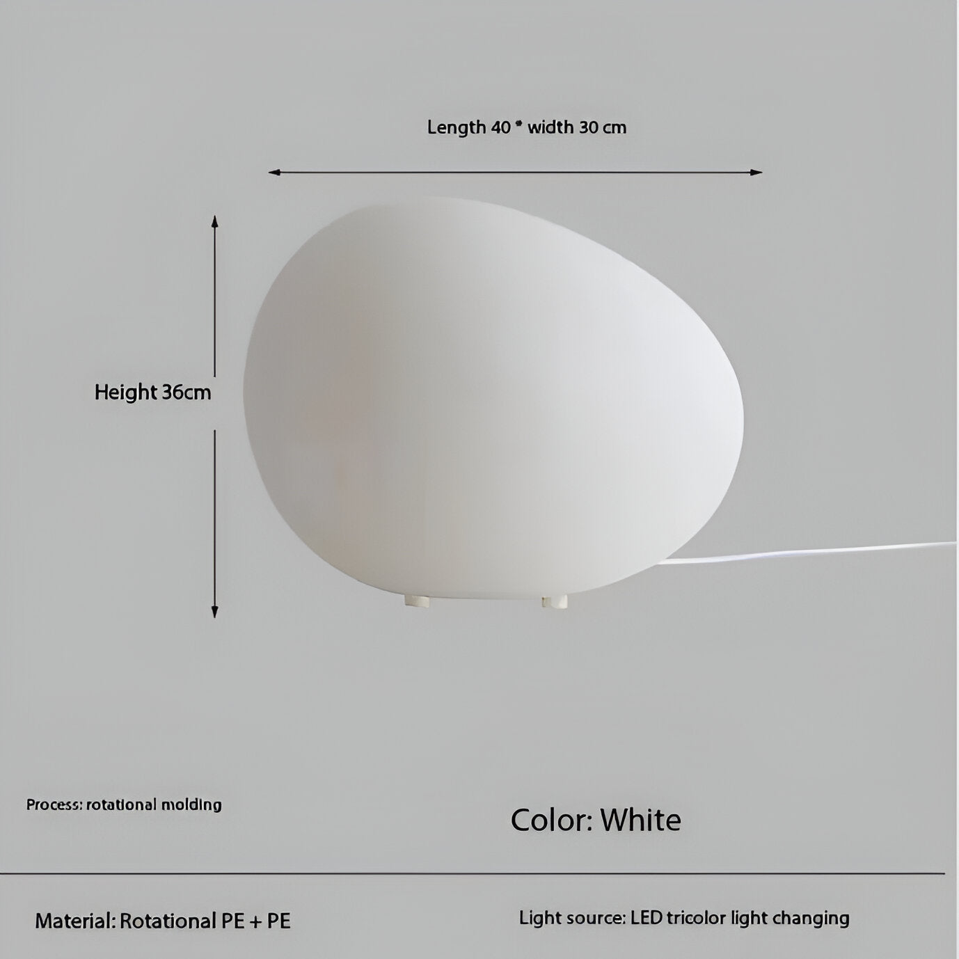 Maliben | Round Metal Table Lamp In Scandinavian Design