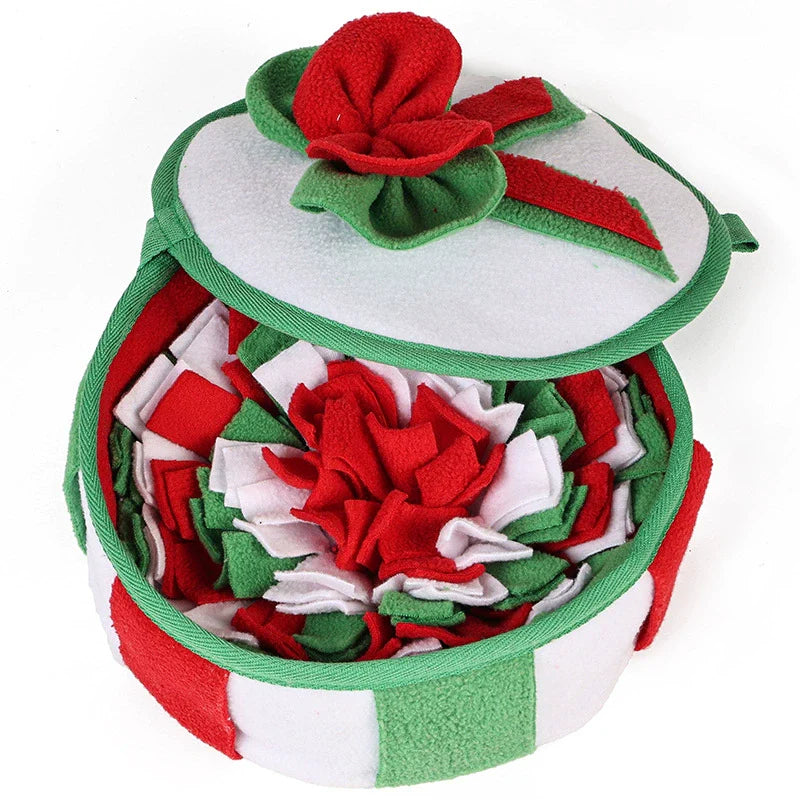 Christmas Dog Sniffing Treat Dispenser Mat