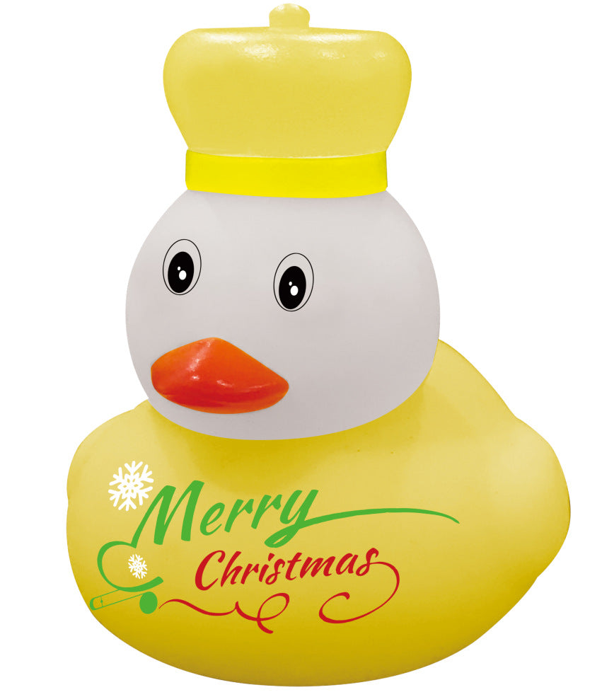 Christmas Snowman Elk Squeaky Vinyl Duck Toy