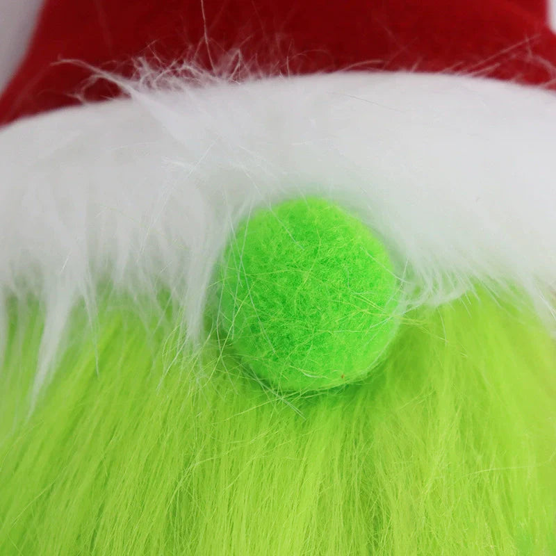 Plush Faceless Grinch Gnome Doll