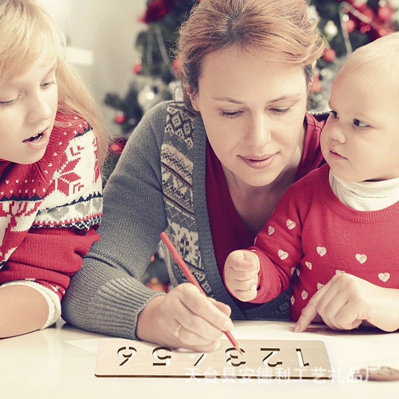 Maliben | Wooden Letters And Numbers Templates For Learning To Write