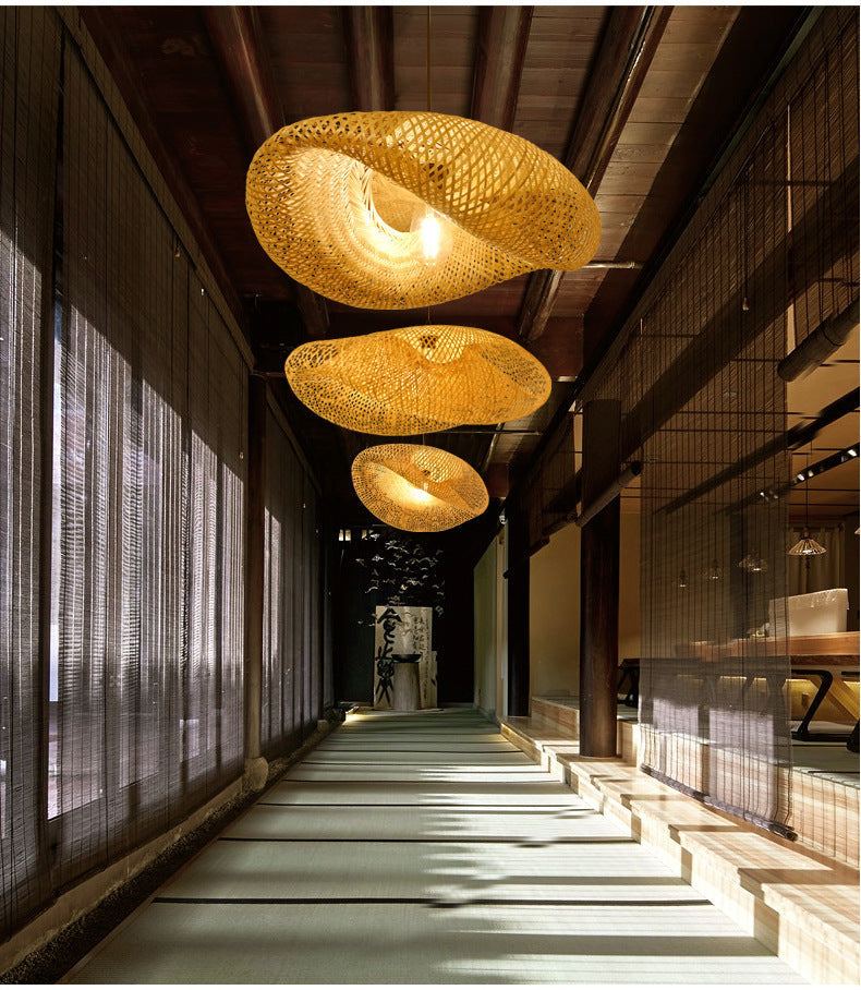 MAliben | Bamboolife Pendant Lamp - Handwoven Bamboo Lampshade For a Warm Interior
