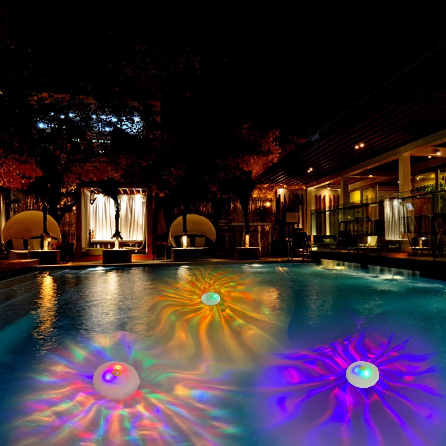 Outdoor Led Waterproof Diamond Pool Light Floating Decor