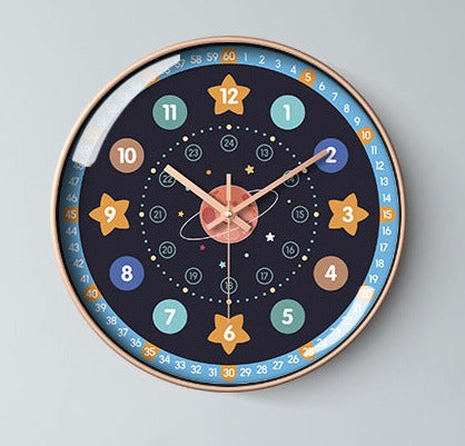 Maliben | Children's Room Children's Room Silent Clock 12 Inch