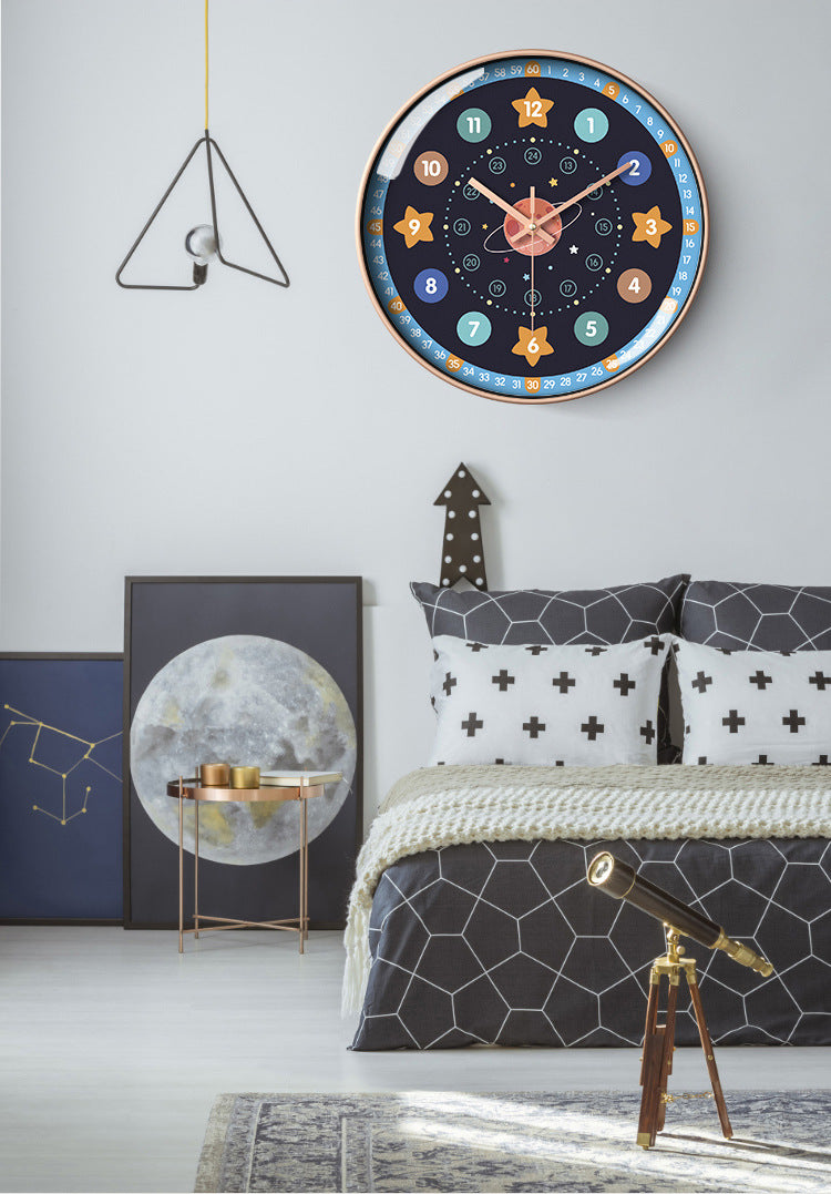 Maliben | Children's Room Children's Room Silent Clock 12 Inch