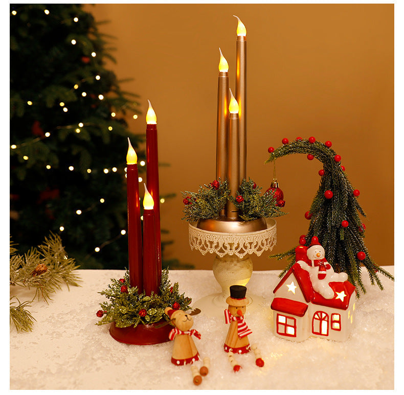 Glossy Simulation Led Taper Candle