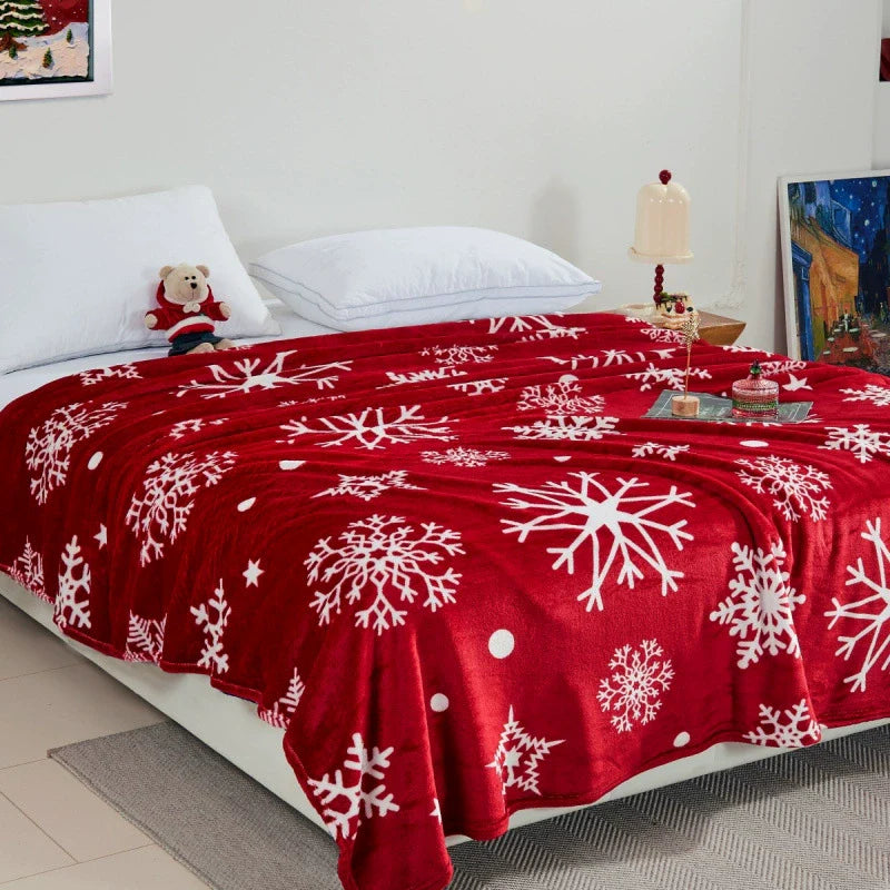 Christmas Double Sided Snowman Gingerbread Throw