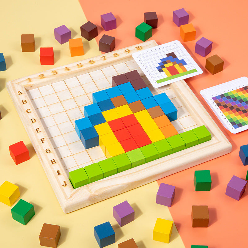 Maliben | Montessori Colours And Numbers Learning Blocks