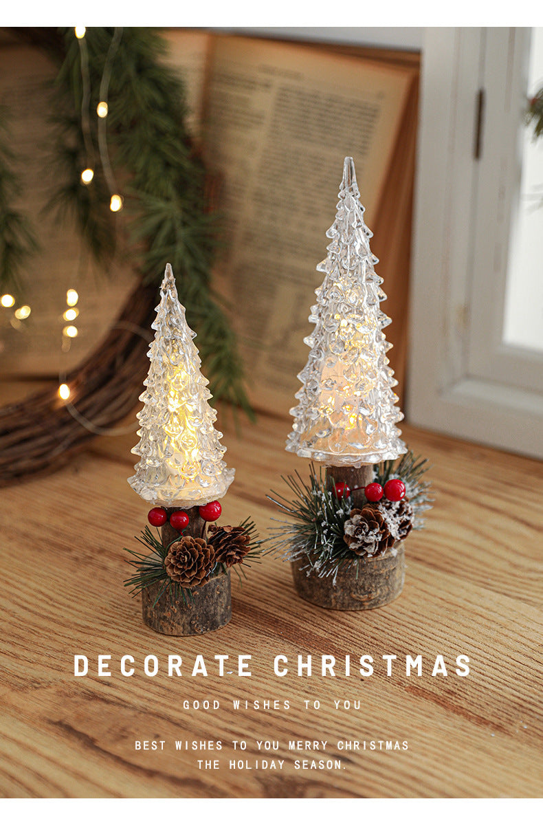 Led Christmas Lantern Table Lamp Decoration