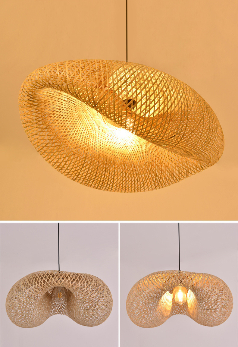MAliben | Bamboolife Pendant Lamp - Handwoven Bamboo Lampshade For a Warm Interior
