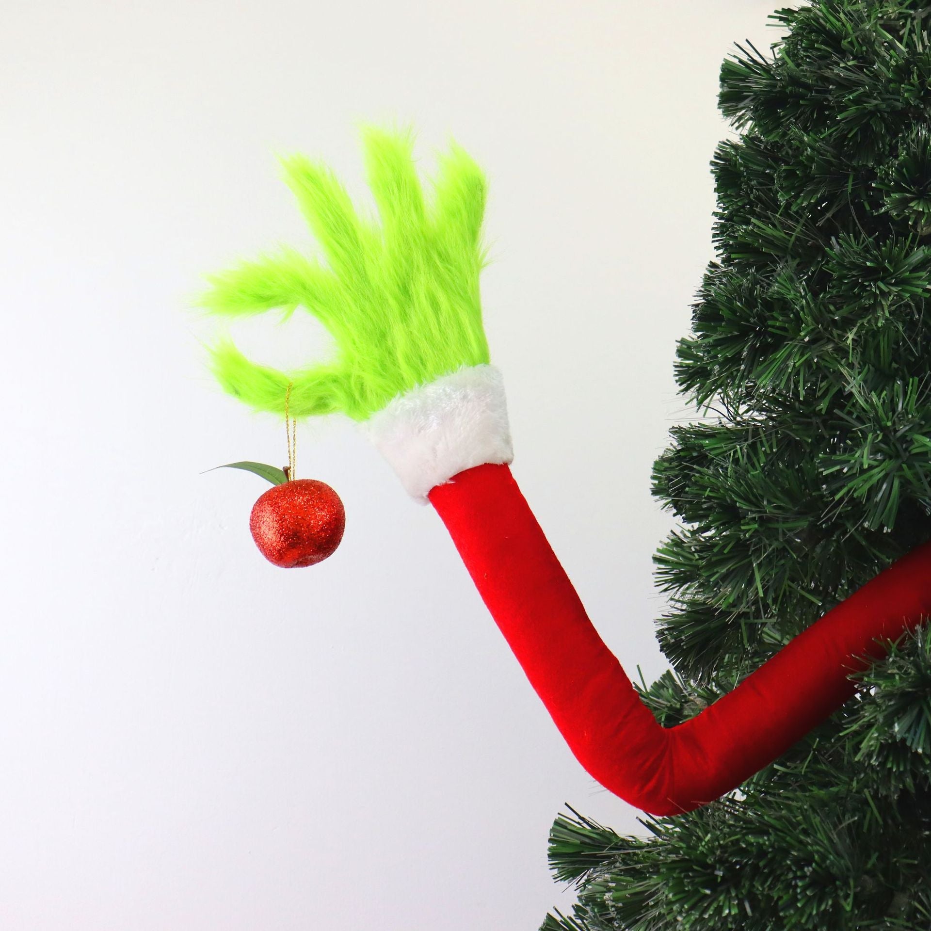 Plush Grinch Arm Christmas Tree Ornament