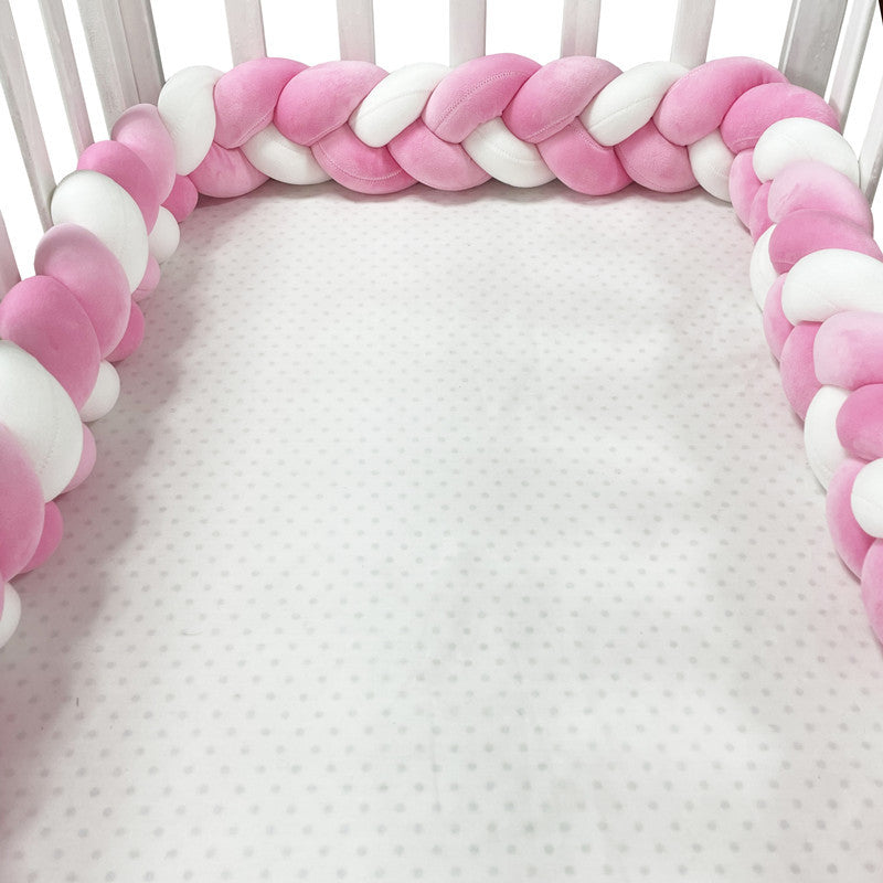 Maliben Handwoven Baby Crib Bumper Pillow — Braided, Non-Toxic